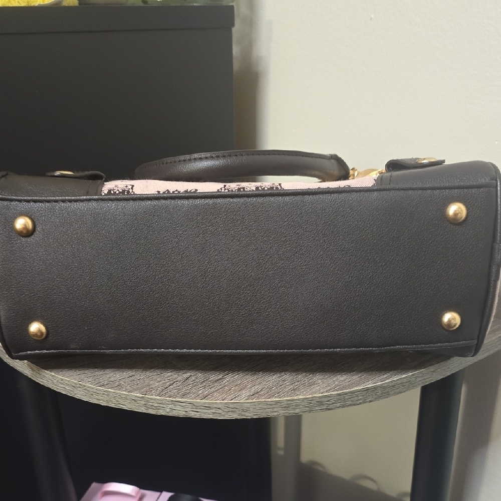 Juicy Couture Black and Pink Satchel with Gold Charm - Picture 6 of 8